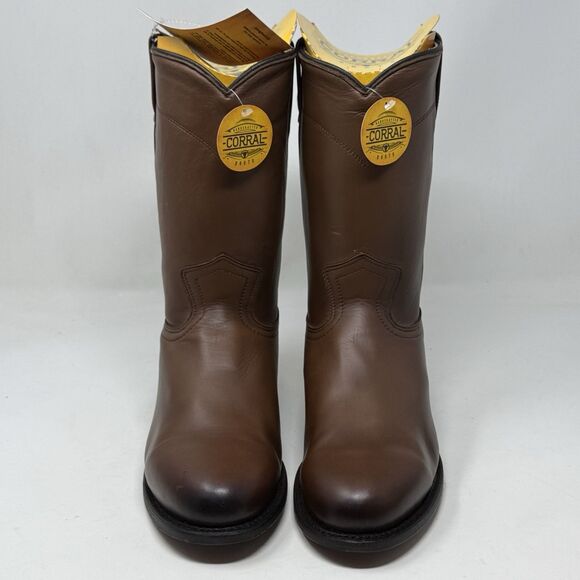 Corral A4068 Cowboy Roper Boots Mens 9 EE Wide Brown Leather Mid Calf Western - Picture 5 of 16